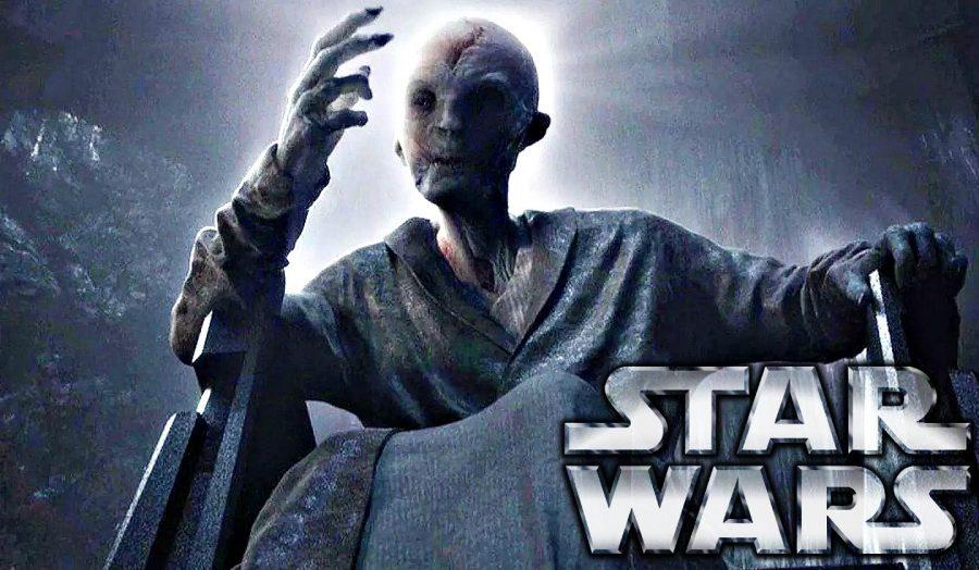Supreme Leader Snoke in action in Star Wars: The Force Awakens