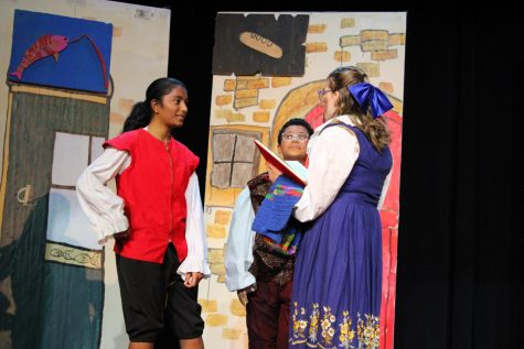 Beauty and the Beast was performed by students from DFMS.  Antara Mishra portrayed Gaston, Lefou was played by Henry Turner, and Maisie VanNess was Belle.